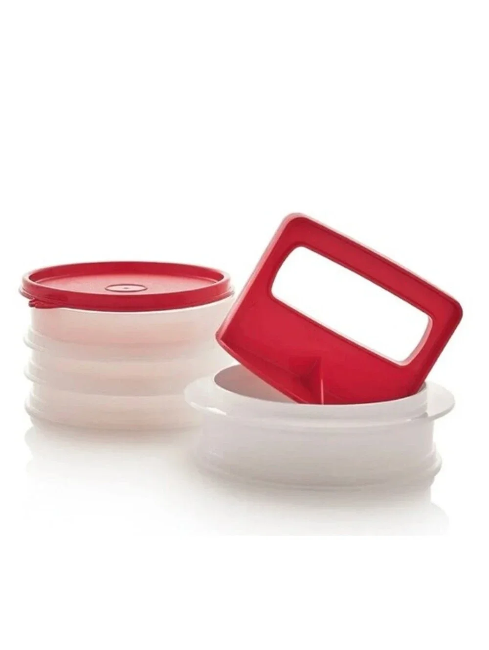 Tupperware® Hamburger Press & Keepers Set Patty Mold & Storage
